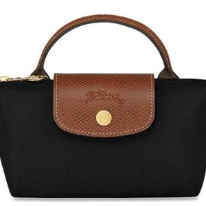 Longchamp Le Pliage Original Mini Pouch, BLACK